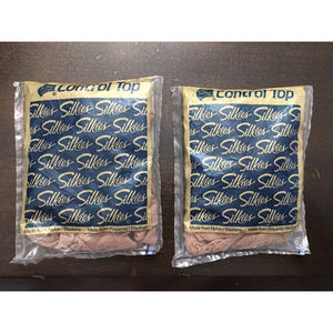 Vintage Silkies Control Top Pantyhose Size Small in Nude - 2 Pack NEW